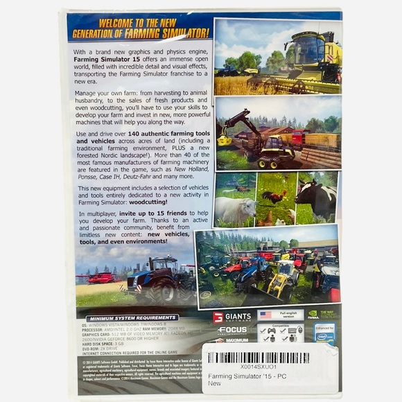 Farming Simulator 15 PC DVD ROM. Brand New. Sealed - Picture 2 of 7